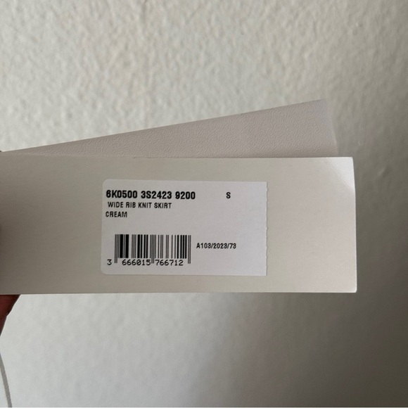 NWT Stella McCartney wide ribbed knit skirt midi size S FW23 - Picture 8 of 9